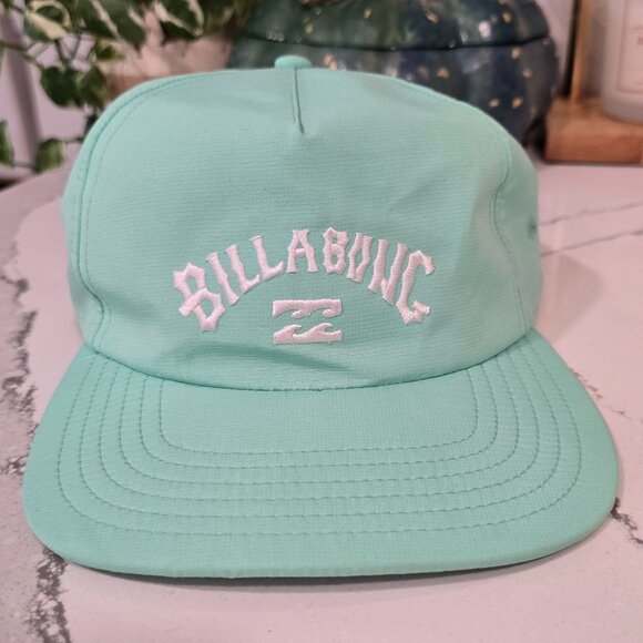 Billabong Mint Green wallie Cotton Adjustable Hat. make a bad hair day cute, bea - Picture 1 of 6